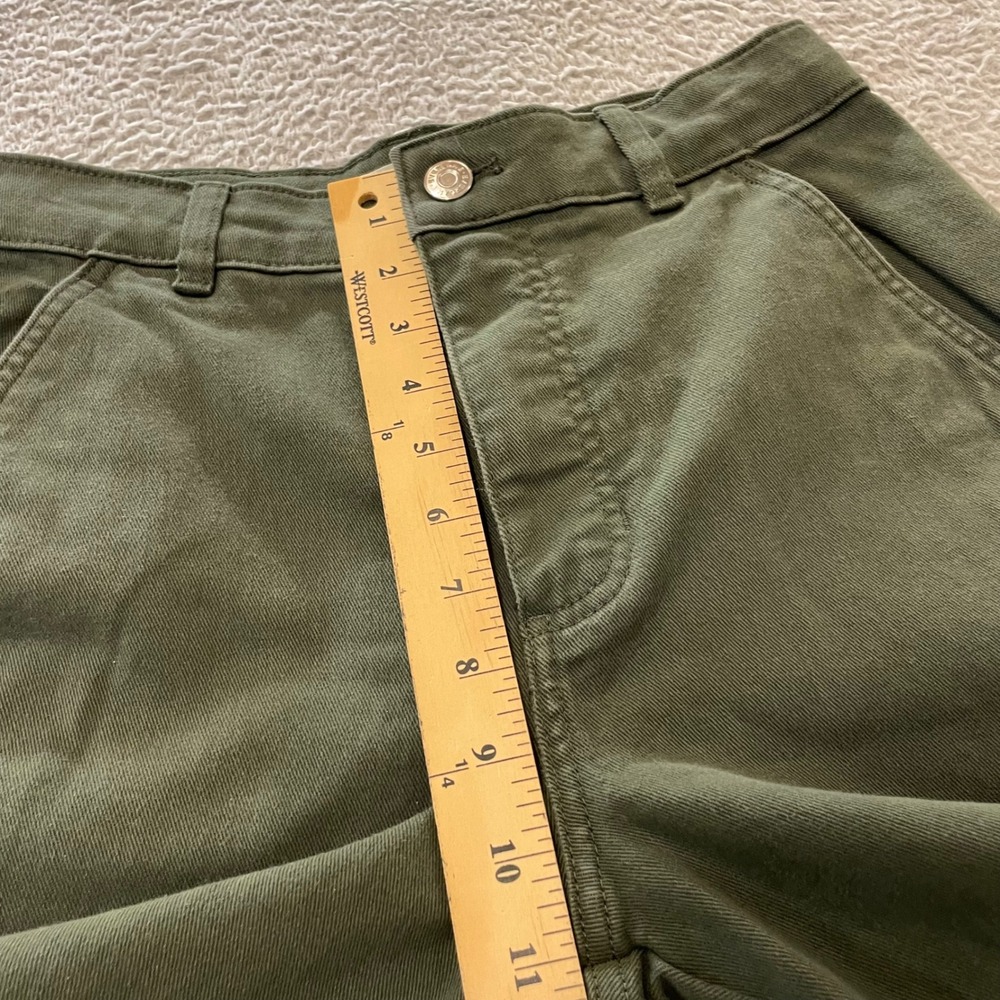 Everlane The Utility Barrel Pant Womens 4R Green High Rise Organic Cotton - Picture 10 of 13